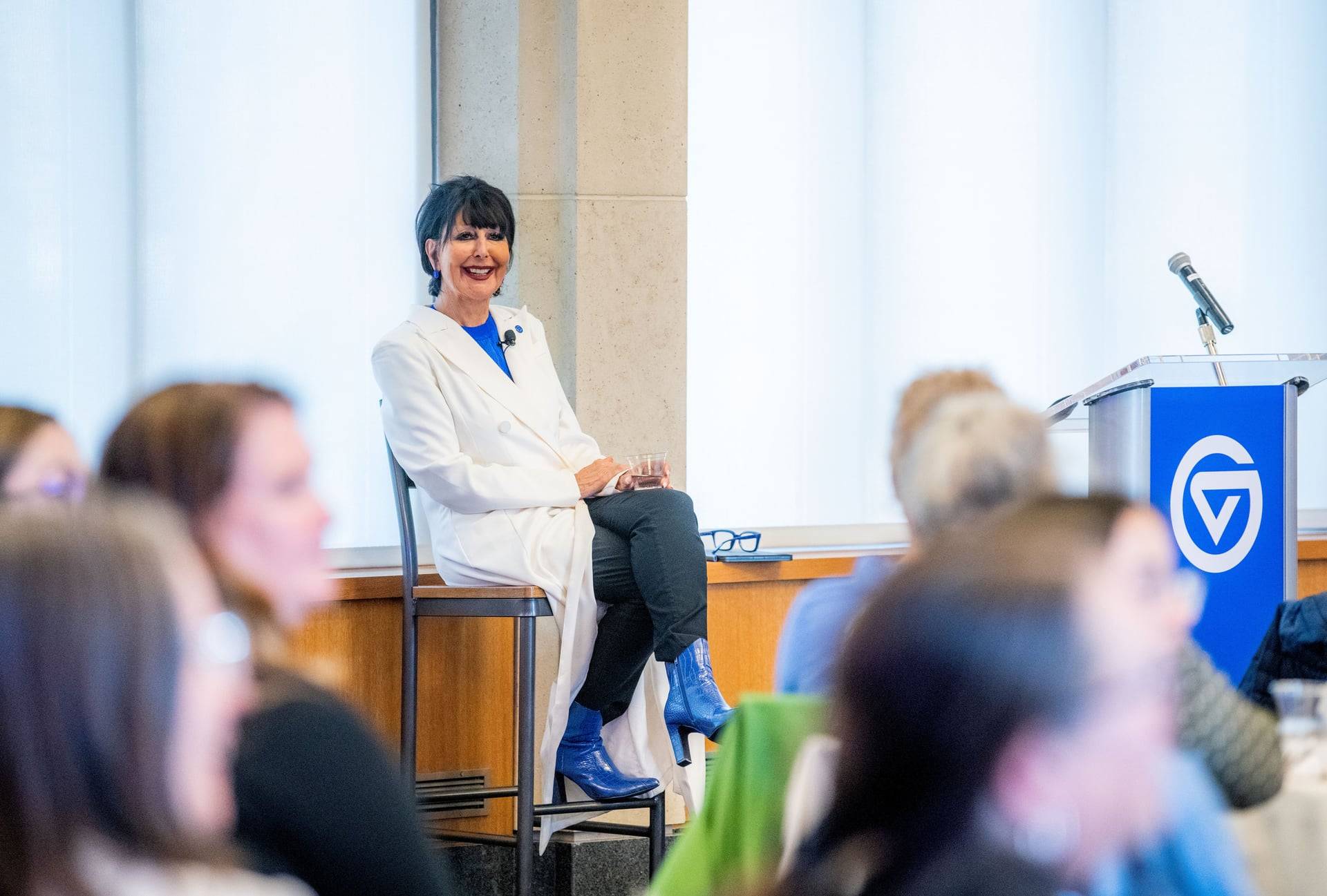 President Mantella answering questions